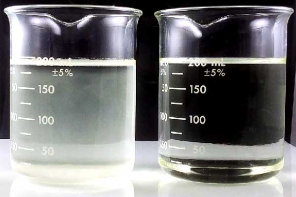 Example of contanimants such as amine turning fuel products cloudy