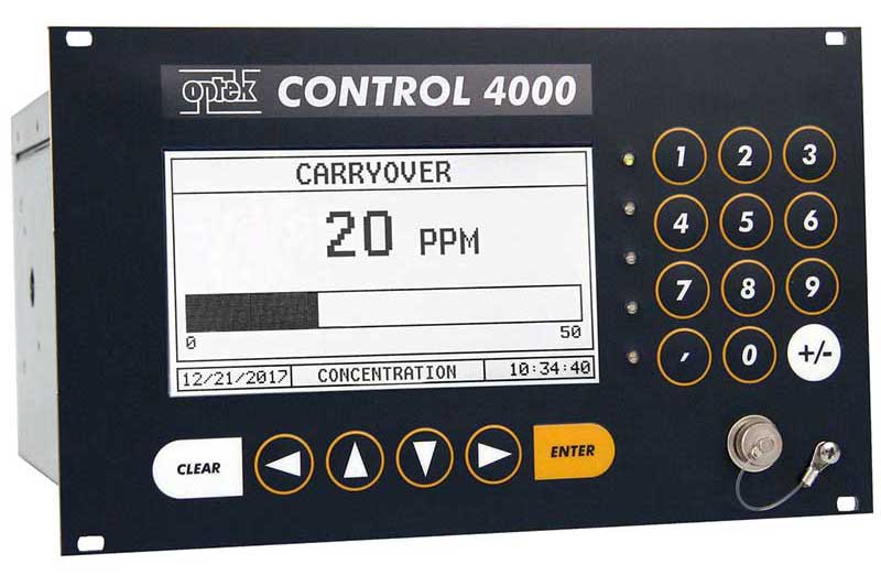 Lube oil monitor measuring 20 ppm oil carryover